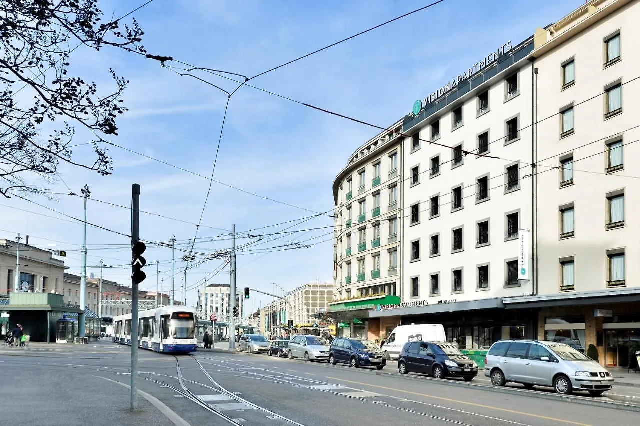 Visionapartments Place De Cornavin - Contactless Check-In جنيفا 3*,